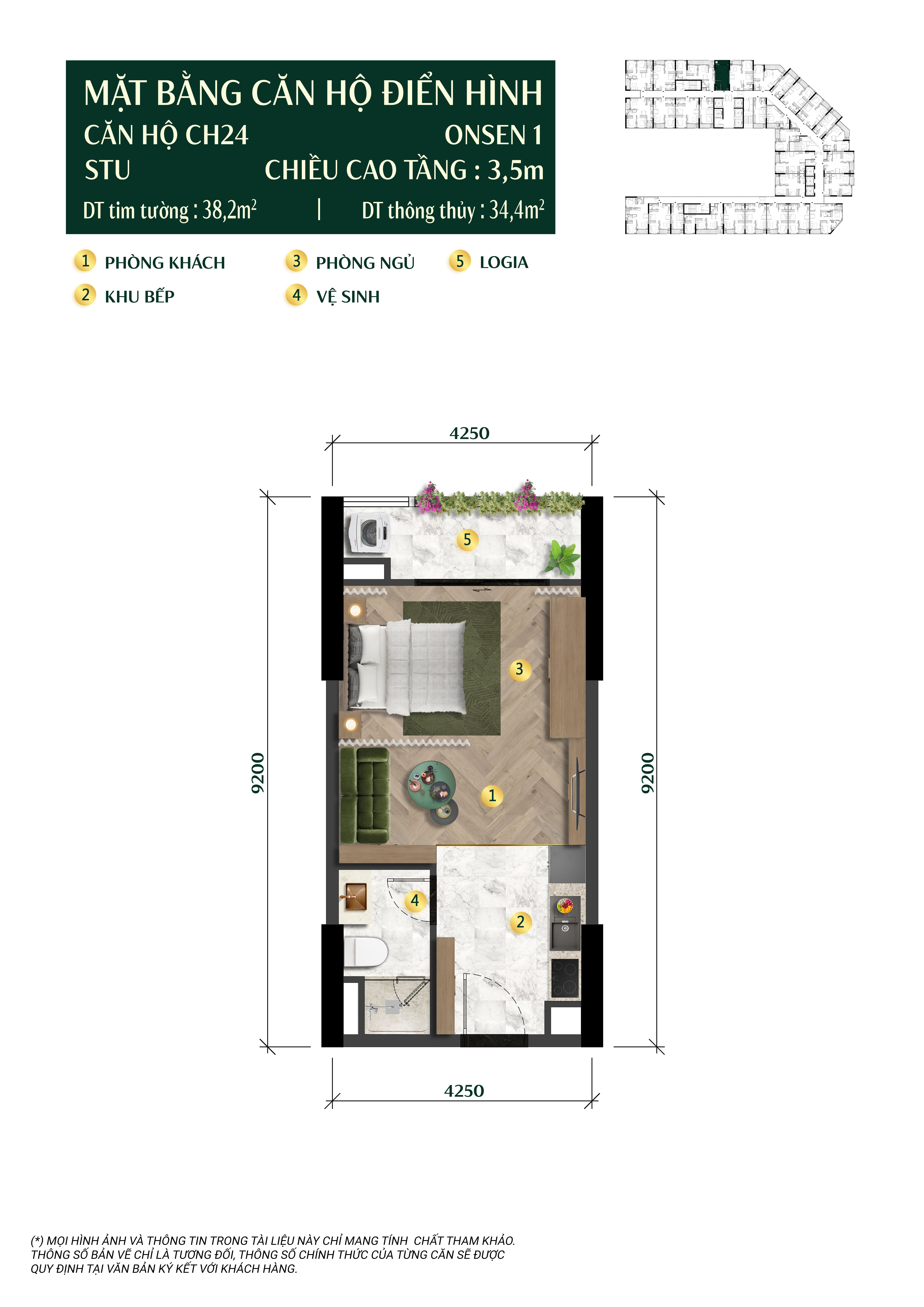 LAYOUT CHI TIẾT CĂN STUDIO