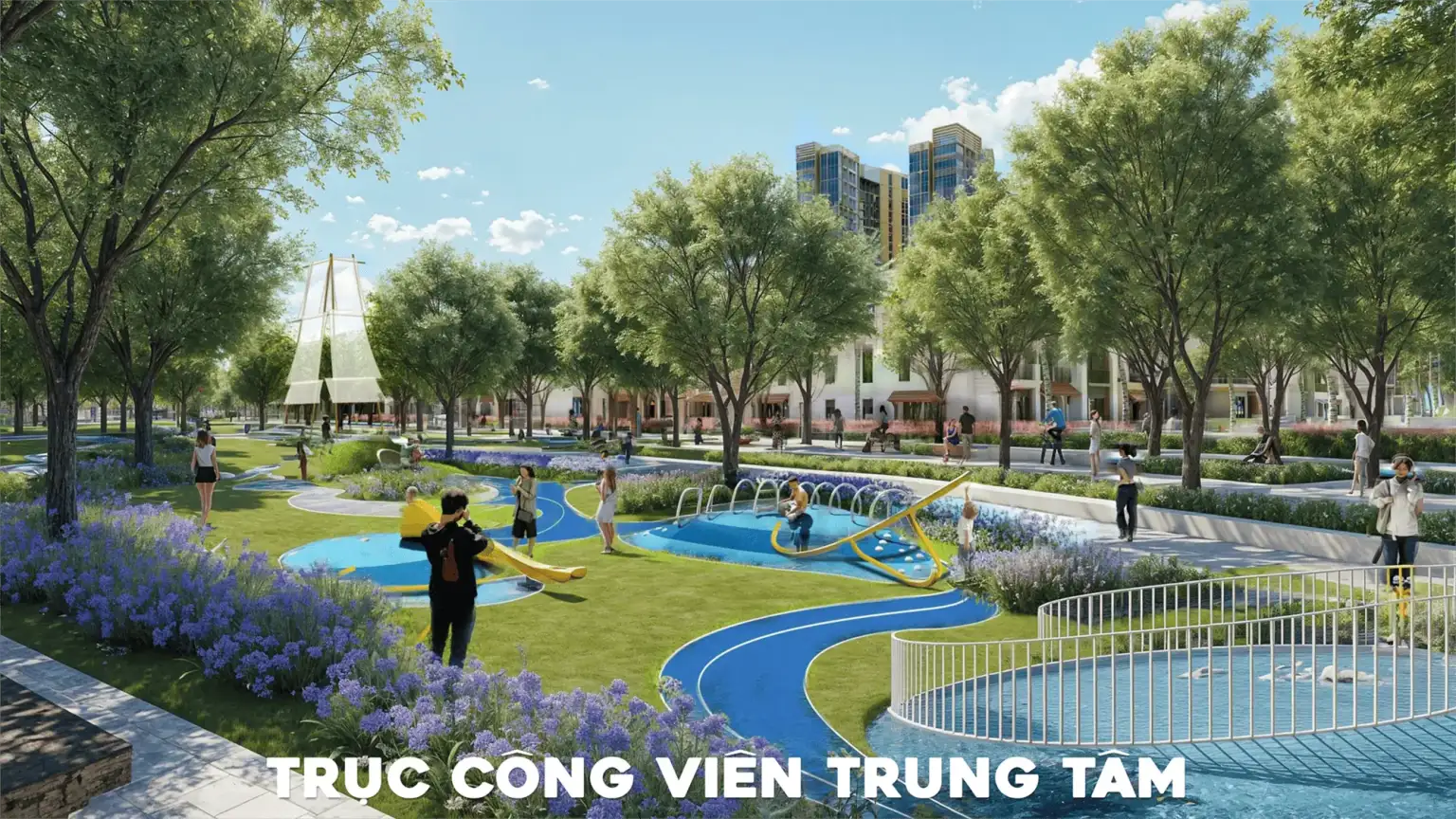 Trục c&ocirc;ng vi&ecirc;n trung t&acirc;m với kh&ocirc;ng gian vui chơi đa thế hệ, Charmora City mang đến chất sống c&acirc;n bằng ho&agrave;n hảo.