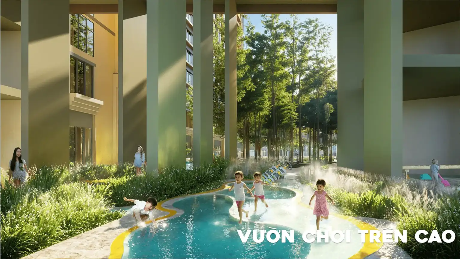 Vườn chơi tr&ecirc;n cao an to&agrave;n cho trẻ em tại Charmora City &ndash; kh&ocirc;ng gian vui chơi l&yacute; tưởng cho gia đ&igrave;nh trẻ.